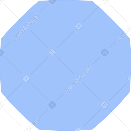 octagon blue Illustration in PNG, SVG