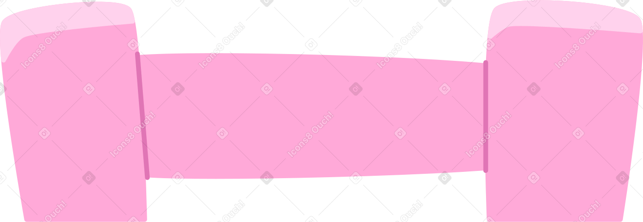 pink dumbbell Illustration in PNG, SVG