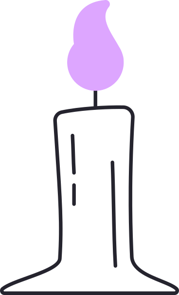 small white candle PNG, SVG