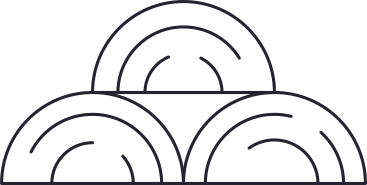 three white logs front PNG, SVG