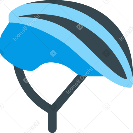 cyclist helmet blue PNG, SVG