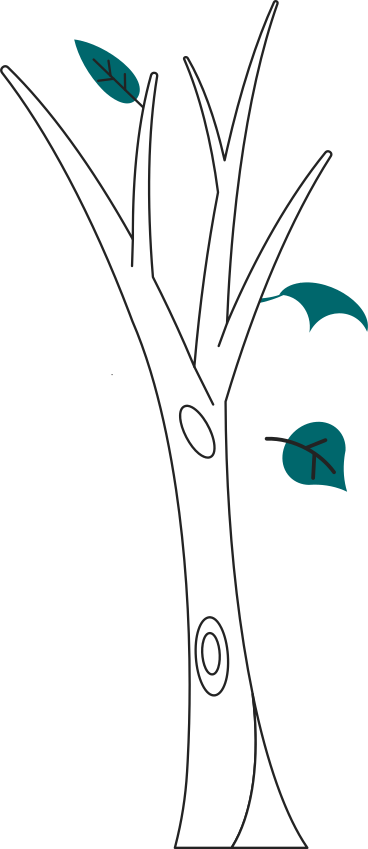 tree with falling leaves PNG, SVG