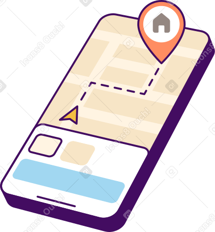 map navigation mobile app PNG、SVG