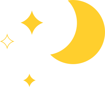 crescent moon with stars PNG, SVG