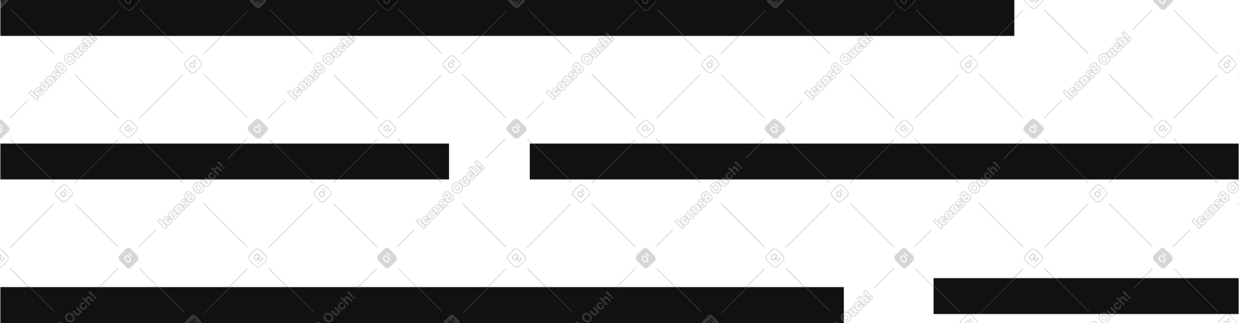 Three lines of text PNG, SVG