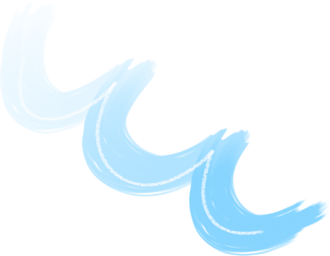 wave blue PNG、SVG
