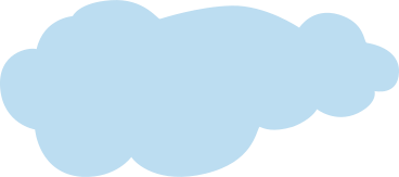 big blue cloud PNG, SVG