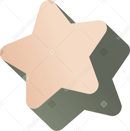 star 3d PNG, SVG