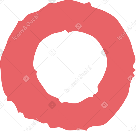 red ring shape PNG, SVG