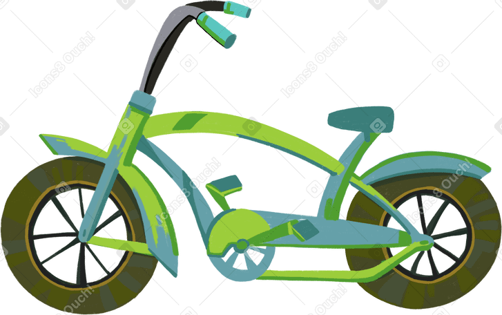 bicycle Illustration in PNG, SVG