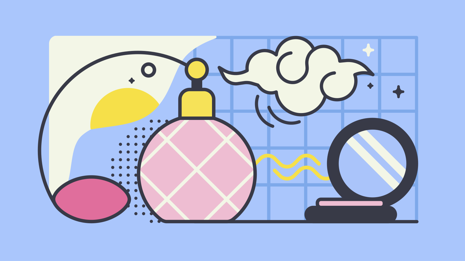 Perfume Illustration in PNG, SVG
