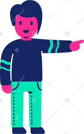 man pointing PNG, SVG