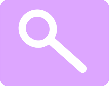 purple square search icon PNG, SVG