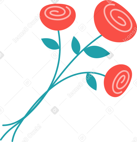 bouquet Illustration in PNG, SVG