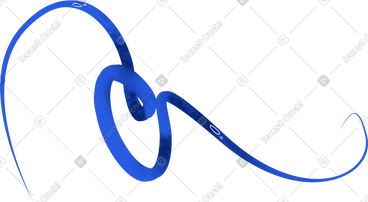 Blue decorative line PNG, SVG