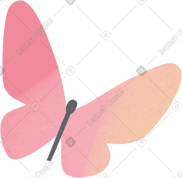 Pink butterfly PNG, SVG