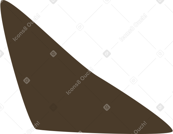 brown scalene triangle Illustration in PNG, SVG