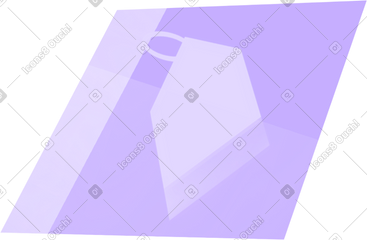 Price tag on rectangle purple PNG, SVG