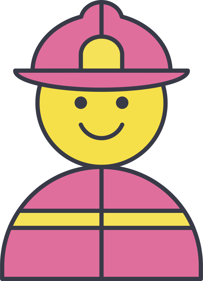 消防士 のpngとsvgでのイラスト