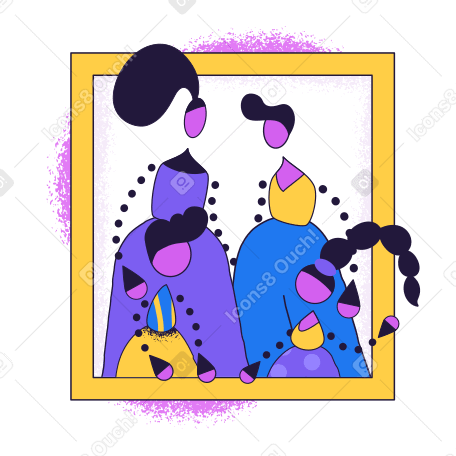 Family photo Illustration in PNG, SVG