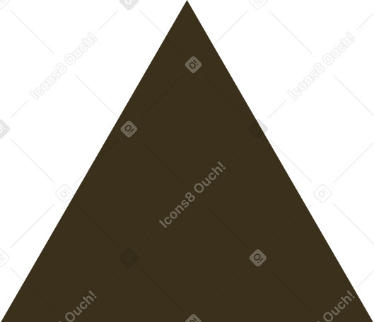 brown triangle Illustration in PNG, SVG
