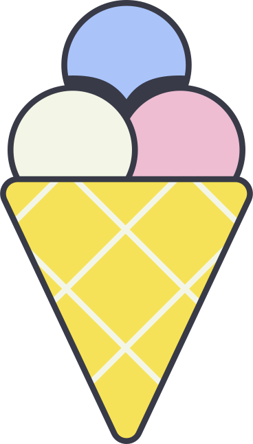 icecream cone PNG, SVG