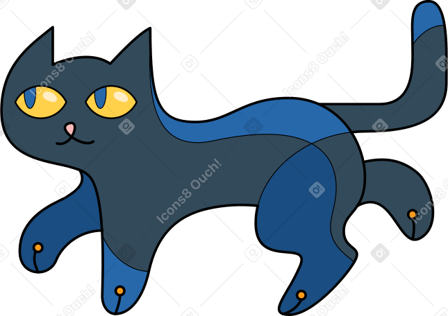 gato negro PNG, SVG