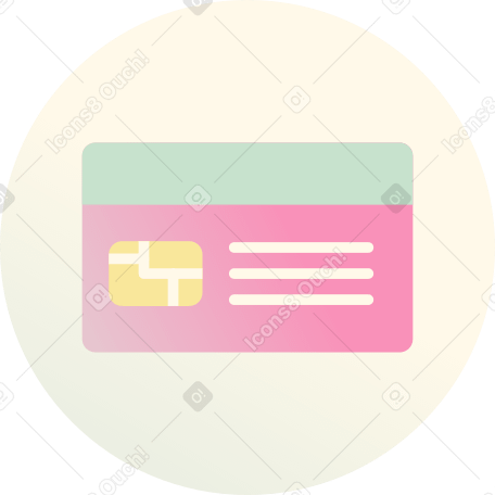 bank card icon Illustration in PNG, SVG