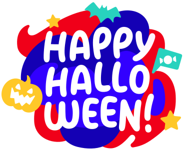 Happy Halloween lettering PNG, SVG