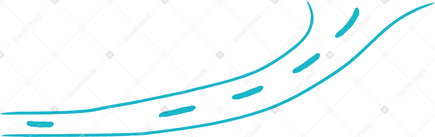 road Illustration in PNG, SVG