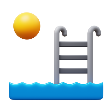Outdoor swimming pool PNG, SVG