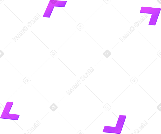 purple corners on four sides в PNG, SVG