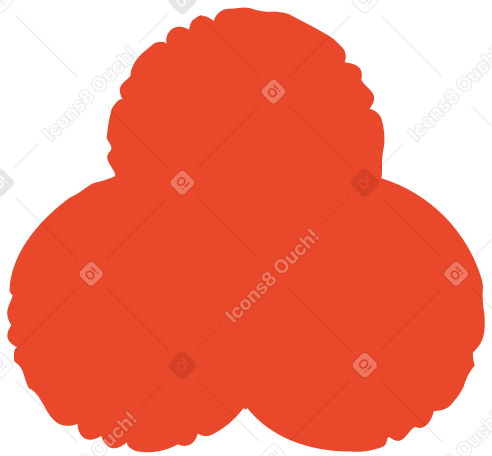 red trefoil PNG, SVG