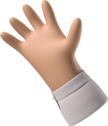 Tanned skin hand waving hello PNG, SVG