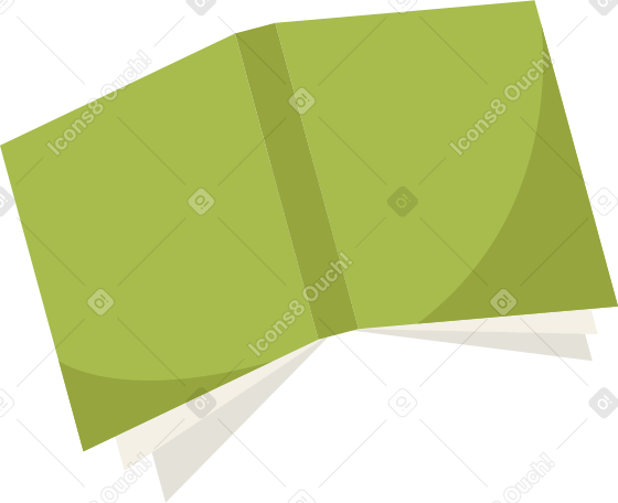 open green book Illustration in PNG, SVG