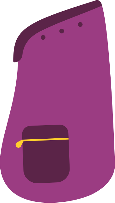 burgundy travel backpack PNG, SVG