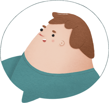 Man in the blue t-shirt inside the bubble в PNG, SVG