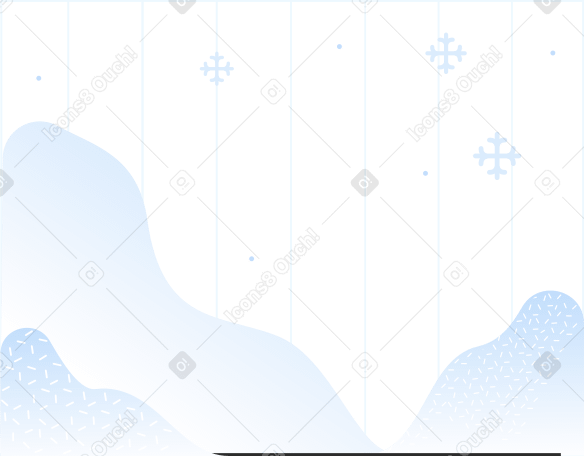 striped background with blue mountains and snowflakes PNG、SVG