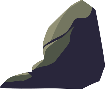 boulder in the moss PNG, SVG