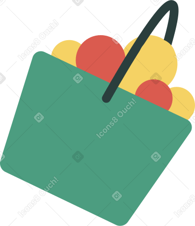fruit-basket Illustration in PNG, SVG