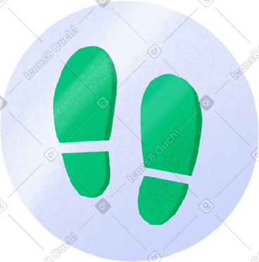 Icon with a boot print PNG, SVG