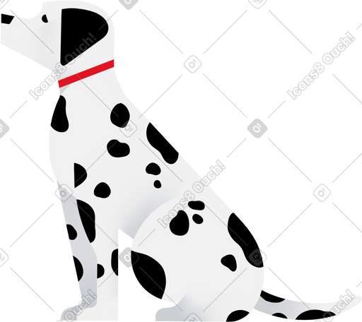 dalmatian dog PNG, SVG