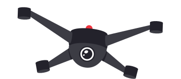 drone quadcopter with camera PNG, SVG