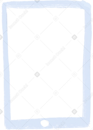light blue tablet Illustration in PNG, SVG