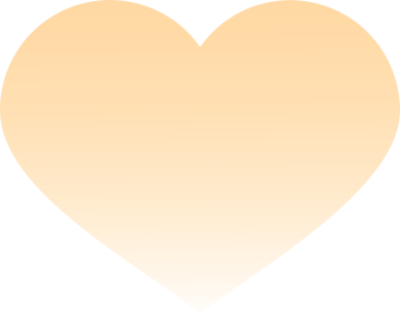 yellow heart with gradient PNG, SVG