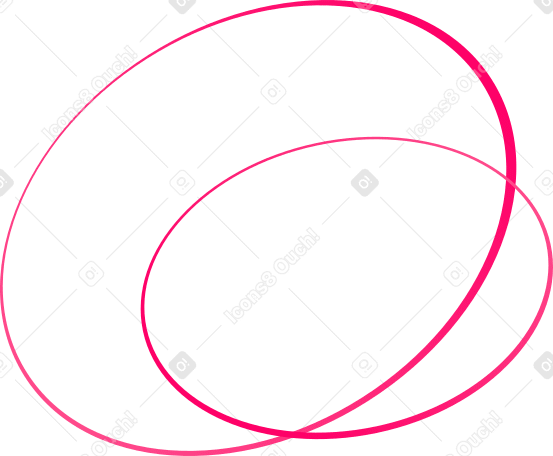 pink round orbits Illustration in PNG, SVG