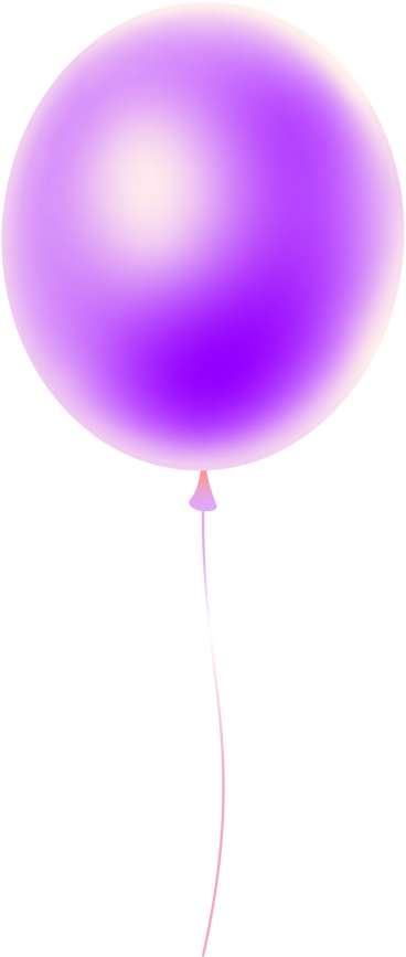 Lila ballon PNG, SVG