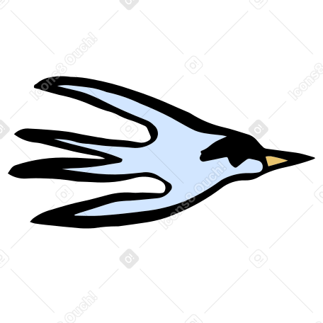 flying bird Illustration in PNG, SVG