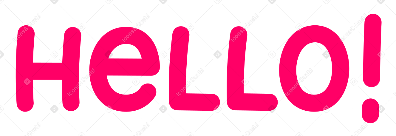 lettering hello PNG, SVG