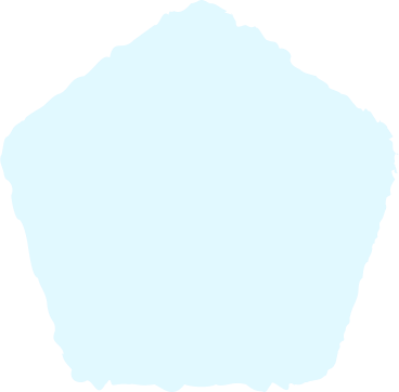 Pentágono azul PNG, SVG